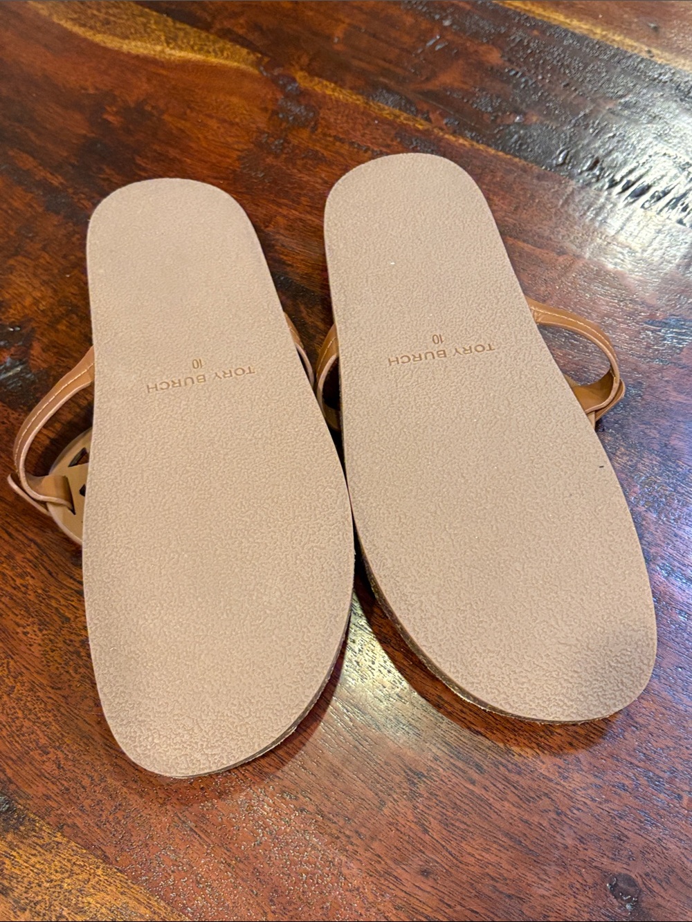 Tory Burch Miller Cloud Sandals Tan Calf Leather / Cork size 10 - Picture 7 of 10
